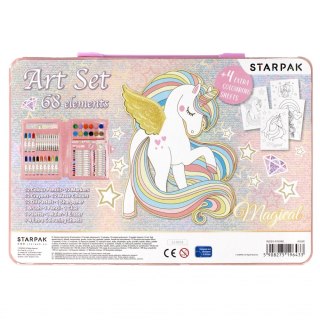 ZESTAW ARTYSTYCZNY 68 ELEMENTÓW UNICORN STARPAK 476948 STARPAK