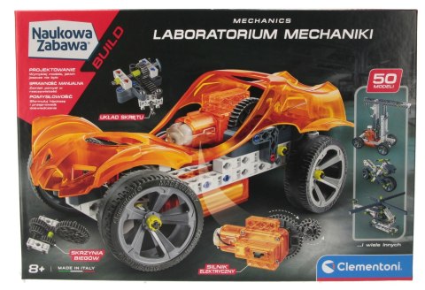 ZESTAW KREATYWNY LABORATORIUM MECHANIKA POJAZD CLEMENTONI 50872 CLM CLEMENTONI