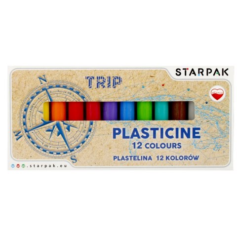 PLASTICINA 12 COLORI VIAGGIO STARPAK 492059