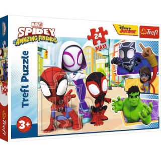 PUZZLE 24 PEZZI MAXI SPIDEY E AMICI PUD TREFL 14348 TREF