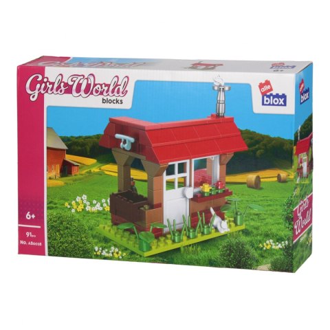 KLOCKI KONSTR ALLEBLOX GIRL DOM 91EL 27X17X5 48 ALLEBLOX