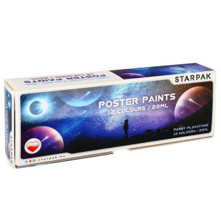 POSTER PAINTS 12 COLORI 20ML SPACE STARPAK 472914