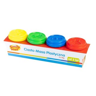 COMPOSTO PLASTICO 4 COLORI 56 G SMILI PLAY 83347 AN