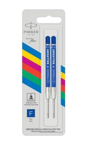 PARKER WKŁAD DO DŁUGOPISU 0.5 NIEBIESKI BLISTER 2 SZTUKI 2166542