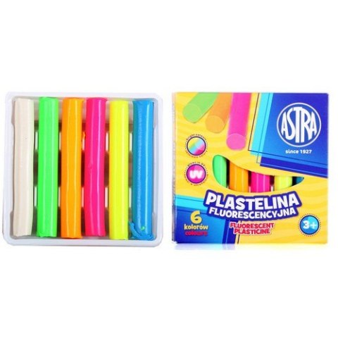 PLASTICINA 6 COLORI FLUO ASTRA 83811906