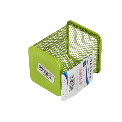 CONTENITORE PENNA IN METALLO QUADRATO VERDE STARPAK 466242