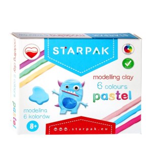 MODELINA 6KOL. PASTEL STARPAK 472928