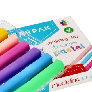 MODELINA 6KOL. PASTEL STARPAK 472928