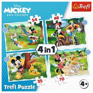 PUZZLE 4IN1 GIORNO FREDDO DI MICKY TREFL 34604