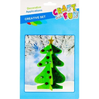 KIT CREATIVO ALBERO DI NATALE ARTIGIANALE CON DIVERTIMENTO 480010