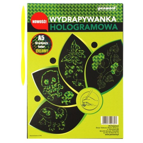 KIT CREATIVO A5/10 ARK HOLOGRAPH VERDE FOL SDM 427697