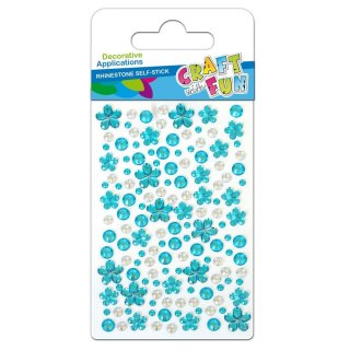 ABBELLIMENTI DECORATIVI CRISTALLI AUTOADESIVI FIORI CRAFT WITH FUN 382477