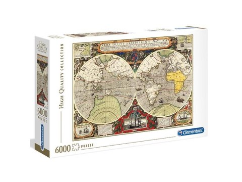 Mappa antica | puzzle 6000 pezzi | Clementoni
