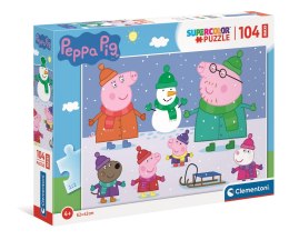 Clementoni - Puzzle 104 pezzi. Maxi Peppa Pig