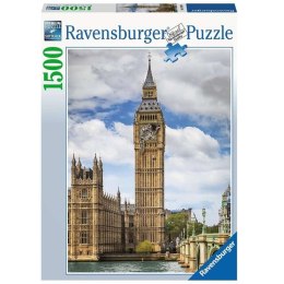 Ravensburger - Puzzle 2D 1500 pezzi: Un buffo gatto sull'orologio del Big Ben