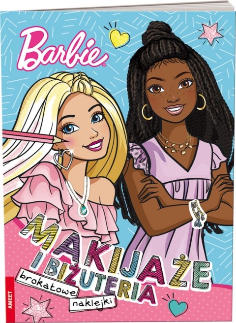 LIBRO DI QUADRO A5 BARBIE TRUCCO E GIOIELLI AMEET ADESIVI AMEET