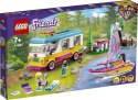LEGO® Friends - Minibus e barca a vela da campeggio nella foresta