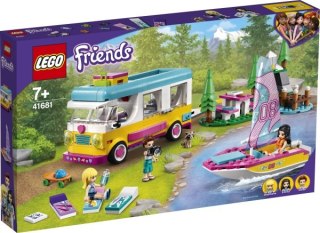 LEGO® Friends - Minibus e barca a vela da campeggio nella foresta