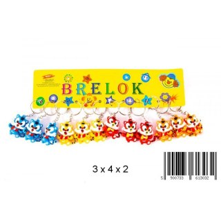 BRELOK GUMOWY KOT 4 CM OP.12 SZT. MIDEX 0667E TOYS