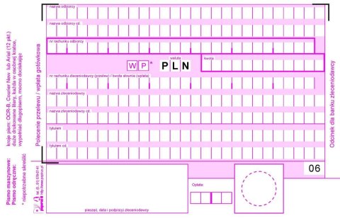 BONIFICO O DEPOSITO CONTANTI 4 PIEGHE A6 100 CARTE PAPIRUS