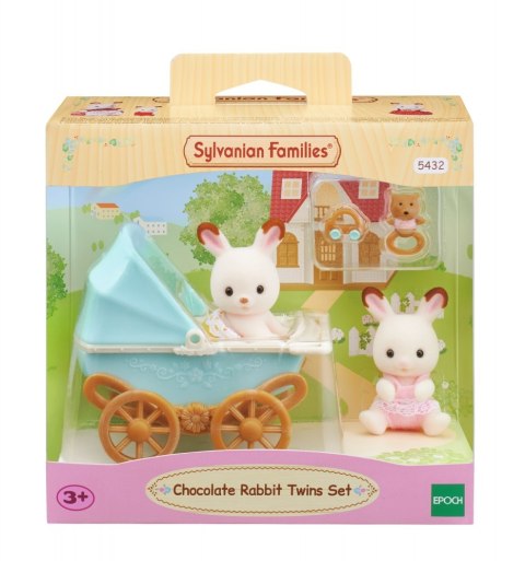 SYLVANIAN TWIN CONIGLIO TROLLEY CHECK 5432 WB6 EPOCA