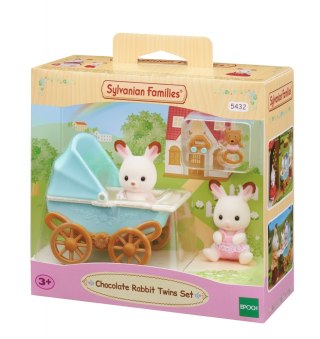 SYLVANIAN TWIN CONIGLIO TROLLEY CHECK 5432 WB6 EPOCA