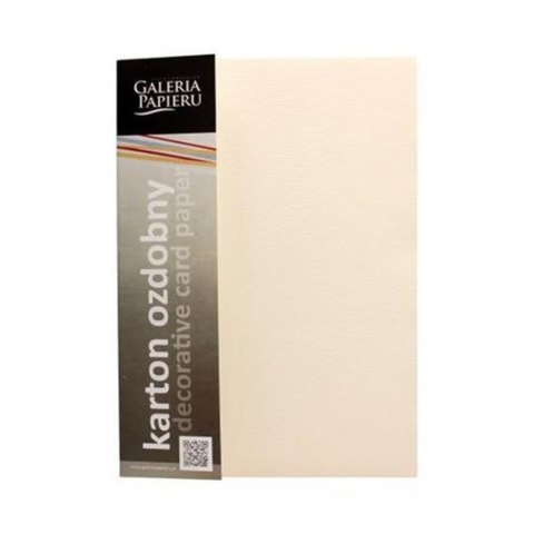 CARTONE DECORATIVO A4 CREMA ATLANTA 230G CARTA GALLERY 203202 ARGO