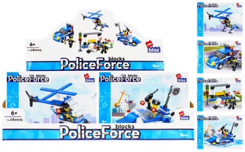 KLOCKI KONSTRUKCYJNE 96-104 ELEMENTY POLICJA ALLEBLOX 478225 ALLEBLOX