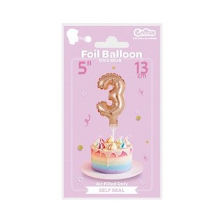 PALLONCINO FOIL CM 13 SU BASTONE NUMERO 3 ORO GODAN BC-5RZ3 GODAN