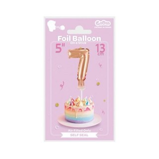 PALLONCINO FOIL CM 13 SU BASTONE NUMERO 7 ORO GODAN BC-5RZ7 GODAN