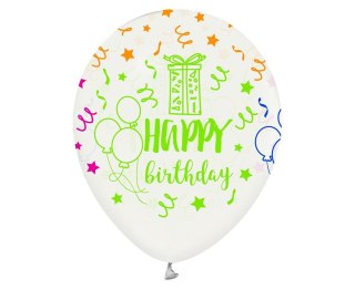 PALLONCINI BUON COMPLEANNO, 12"/ 5 PZ. GODAN