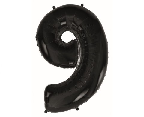 PALLONCINO FOIL NUMERO 9 NERO - 92 CM GODAN