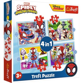 PUZZLE 4W1 EKIPA SPIDEY TREFL 34611 TR