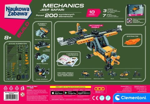 ZESTAW KREATYWNY LABORATORIUM MECHANICZNE JEEP CLEMENTONI 50123 CLEMENTONI