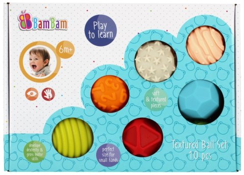 SET PALLINE SENSORIALI 10 PZ. BAM BAM 466868 BAM BAM