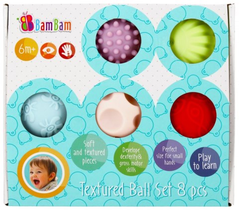 SET PALLINE SENSORIALI 8 PZ. BAM BAM 428312 BAM BAM