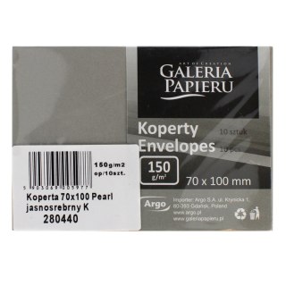 BUSTA 70X100 NK ARGENTO PERLA CONF.10PZ GAL PAP ARGO 280440 GAL ARGO